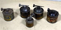 5pcs- Antique oil cans, standard, Royal, Finol