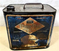 1920s Penn-RAD motor oil- 2 gal. can