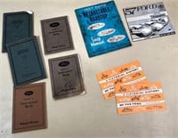 1920s, 30s, 50s Ford Auto instruction books