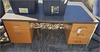 5 Drawer Metal Office Desk