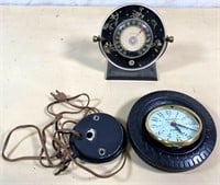 1950s RW Thermometer & BROKEN KELLY TIRES CLOCK