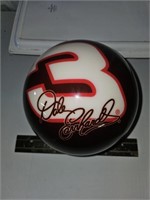Dale Earnhardt bowling ball collectible, undrilled