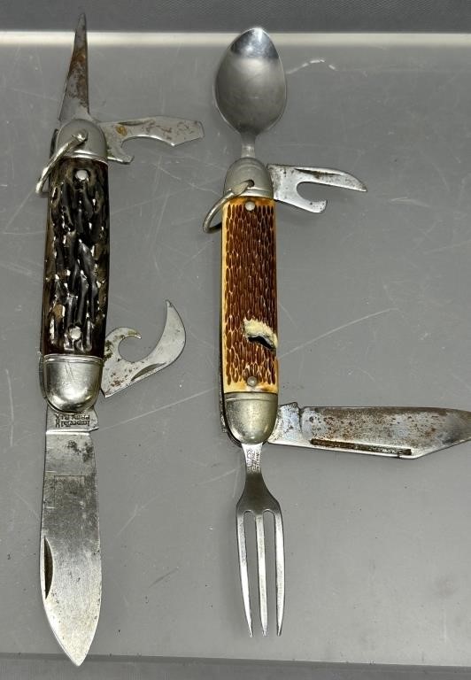 2 Vintage Pocket Knives See Photos for Details
