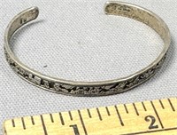 Antique Sterling Cuff Bracelet See Photos for