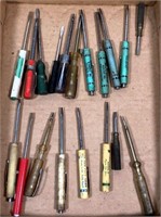 many vintage advertising pocket screw drivers