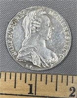 Silver Re-Strike 1780 Dollar See Photos for