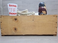 Wooden Box & Lots of Vintage Items