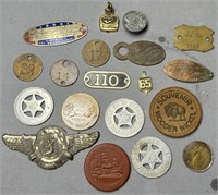 Antique Token & Tag Lot See Photos for Details