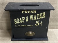 Soap & Water Kleenex Box Holder With Drawer