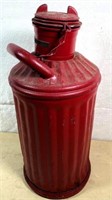 antique 5 gal. OIL can- bent top