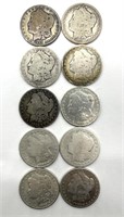 (10) Cull Morgan Dollars : 1890-O, 1888-O,