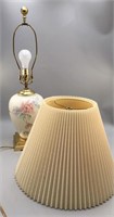 Decorative Jar Lamp with Pleated Shade