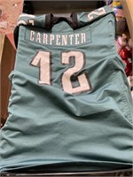 eagles jersey carpenter no 12,size 3xlarge