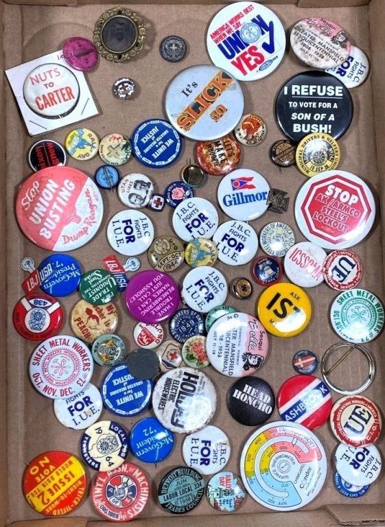 vintage / antique political pins & buttons