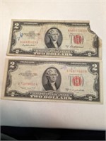 2 - 1953 Two Dollar Red Seals