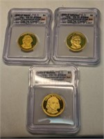 3 - 2007 S ICG Proof 70 Dcam One Dollar Coins