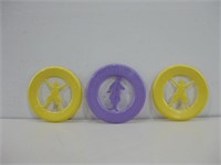 Three 6" Vtg McDonald's Frisbees