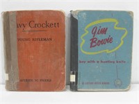 Vtg Davy Crocket & Jim Bowie Books See Info