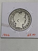 1906 Barber Half Dollar