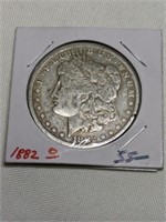 1882 O Morgan Silver Dollar