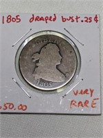 1805 Draped Bust Quarter Rare