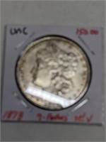 1878 UNC 7 Tail Feathers 3rd Reverse Morgan Dollar