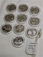 10 Vault Verification State Quarters 90% Silver