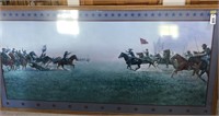 Large Framed Civil War Battle Print,