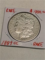 1889 Carson City Rare Morgan Silver Dollar