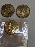 3 US Golden Dollars