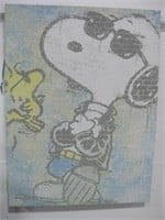 30"x 40" Snoopy Print On Canvas