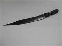 13" Hand Carved Wood Knife See Info