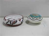 Two Jemez Pottery Pieces One Signed See Info