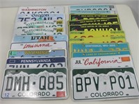 Various Assorted License Plates