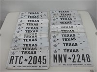 Various Assorted Texas License Plates