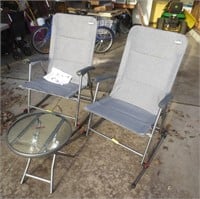2 nice Guidesman rocker chairs with stand