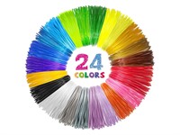 24 Colors 3D Pen PLA Filament Refills, 1.75mm