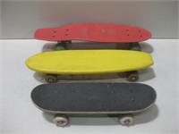 Three Skateboards Largest 21"x 5"x 4"