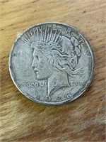 1928 Peace dollar silver  mint mark hard to see