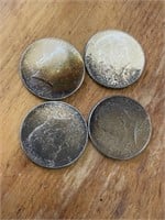 4 Kennedy half dollars silver all 1964