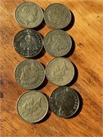 8 New Zealand $2 coins