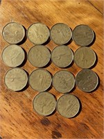 14 canadian dollar coins 1987 to 1994