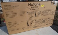 New in box Nutone 30" range hood