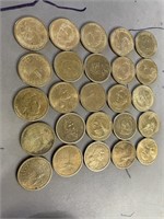 (25)  $1 Dollar Coins