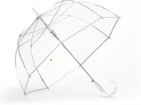 ShedRain Auto Clear Umbrella  white Handle