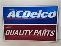 AC Delco Parts Embossed Sign
