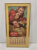 1945 Royal Crown Cola Lithograph Calendar