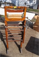 Double tub wringer washer, hand written letters