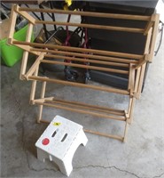 Drying rack, small step stool