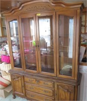 Bernhardt lighted 2 door hutch